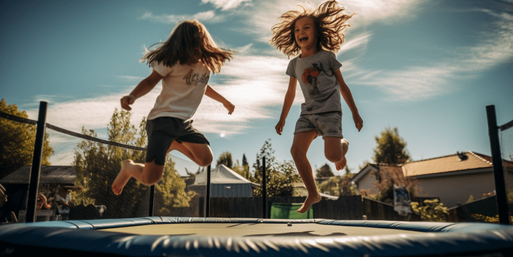 trampolin størrelser